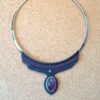Collier torque black amethyst entier