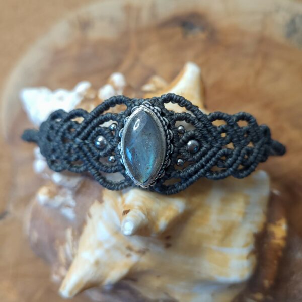 Bracelet sharma labradorite kaki