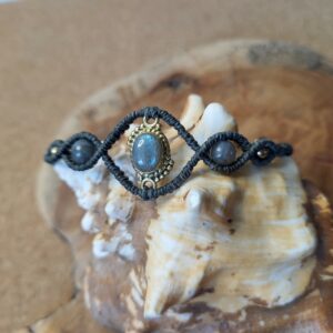 Bracelet Nadi labradorite kaki