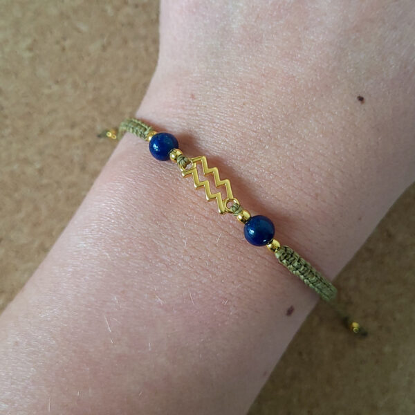 Bracelet astro verseau lapis lazuli