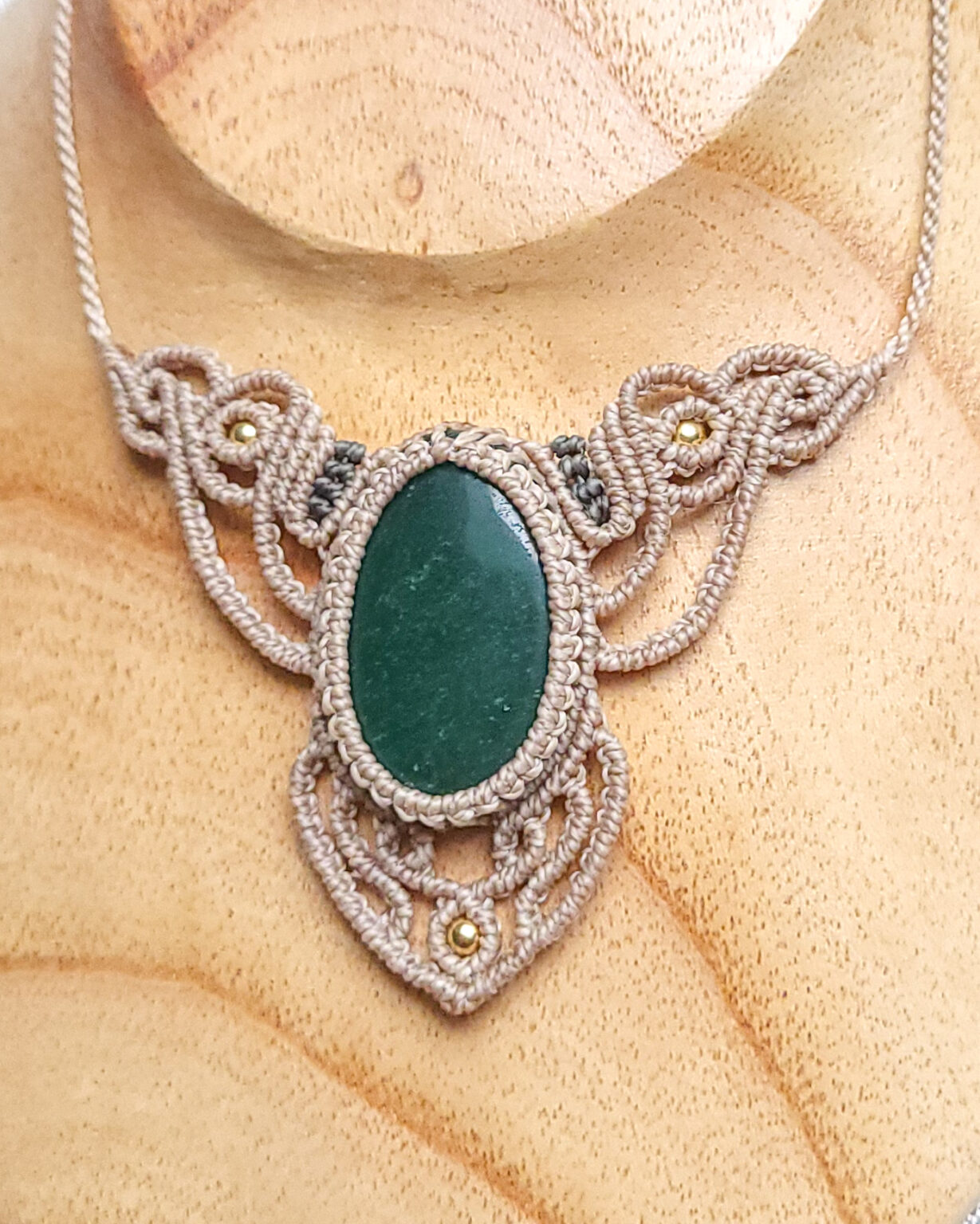 Collier 3 Rangs Aventurine Verte 6mm - Fermoir En Aventurine, Partiel Argent 925