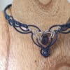 Collier Marita, labradorite, bleu orage