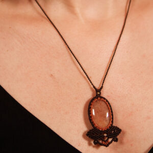 Collier aventurine orange