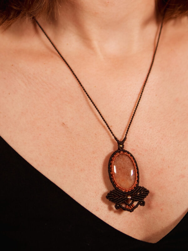 Collier aventurine orange