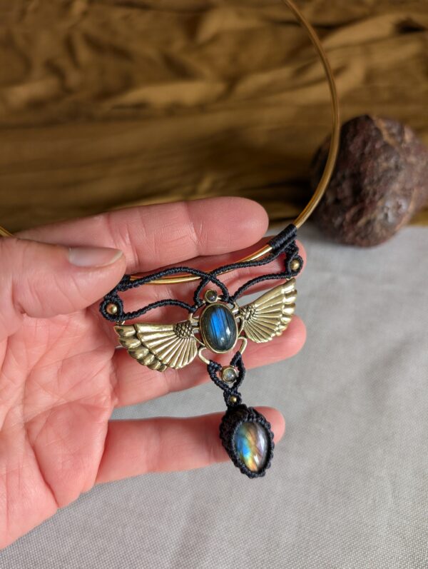 Nout - Collier ras de cou en labradorite – Image 2