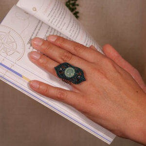 Bague en aventurine verte