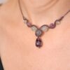 Collier perles de fluorite