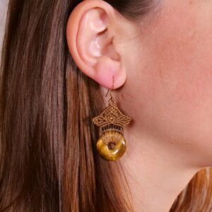 Boucles d'oreille - Oeil de tigre
